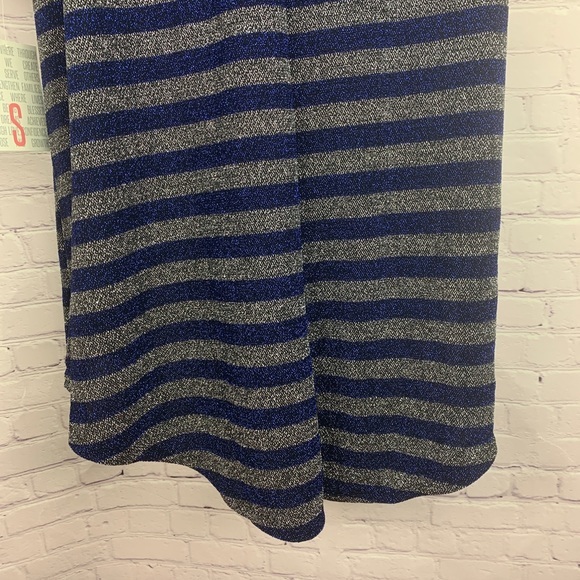 NEW LIMITED EDITION Kimono Metallic Silver & Blue Cardigan open front small 0-8 - Picture 5 of 8